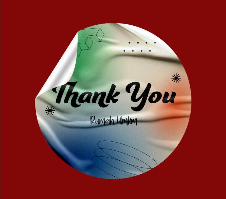 Design Sticker Thank You for Rumah UMKM - Image 1