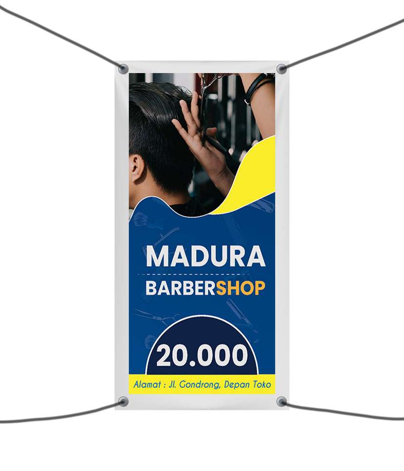 Spanduk Madura BarberShop Promo 20.000 - Image 1