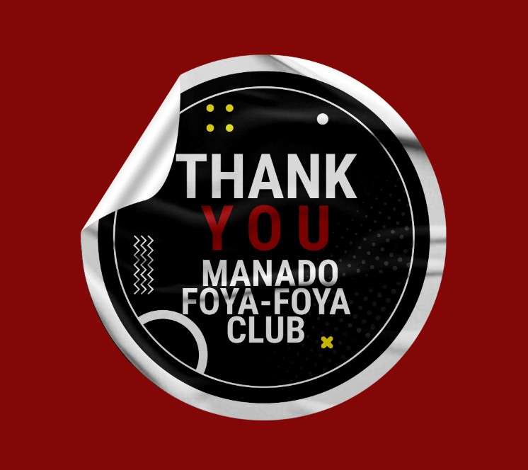 Stiker Manado Foya-Foya Club - Terima Kasih - Image 1