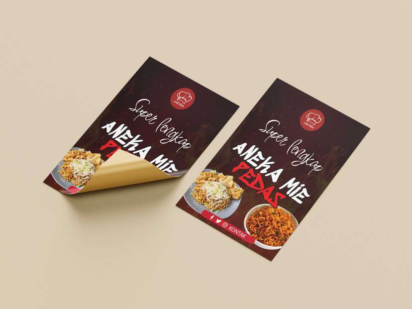 Flyer Promo Aneka Mie Super Lengkap Thema Api - Image 1