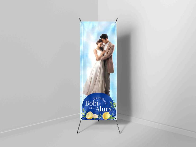 X-Banner Pernikahan Sky Lemon - Image 1