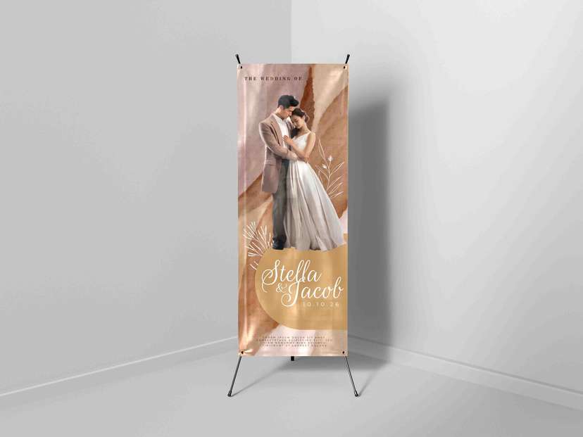 X-Banner Wedding Rustic Elegan - Image 1