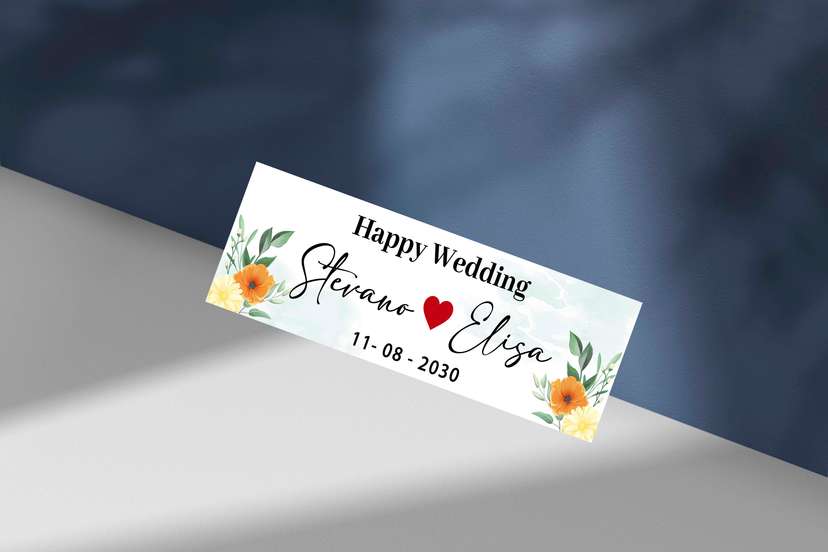  Wedding Plat Elegan Bunga Tropis - Image 1