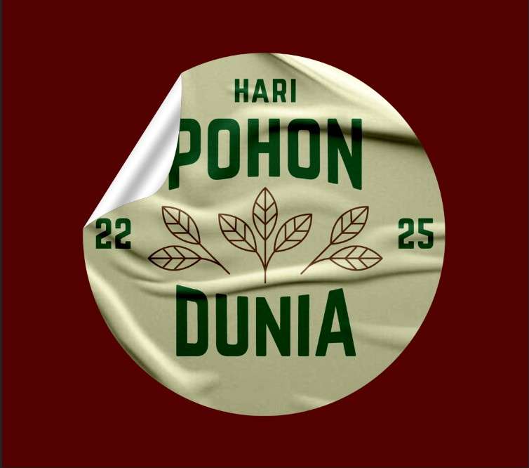 Stiker Hari Pohon Dunia 2025 – Edukasi dan Cinta Alam - Image 1