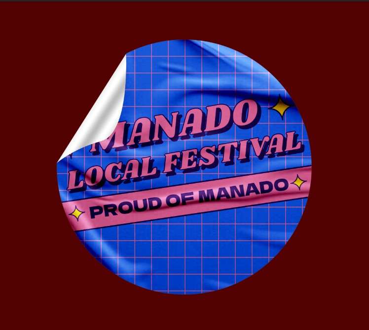 Stiker Manado Local Festival – Gaya Pop Ceria & Bangga Budaya Lokal - Image 1