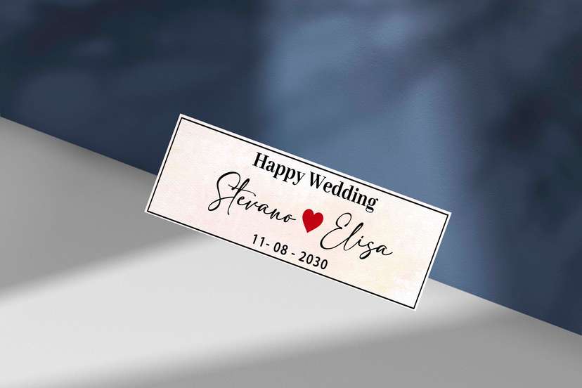 Wedding Plat Minimalis dengan Sentuhan Frame Elegan - Image 1
