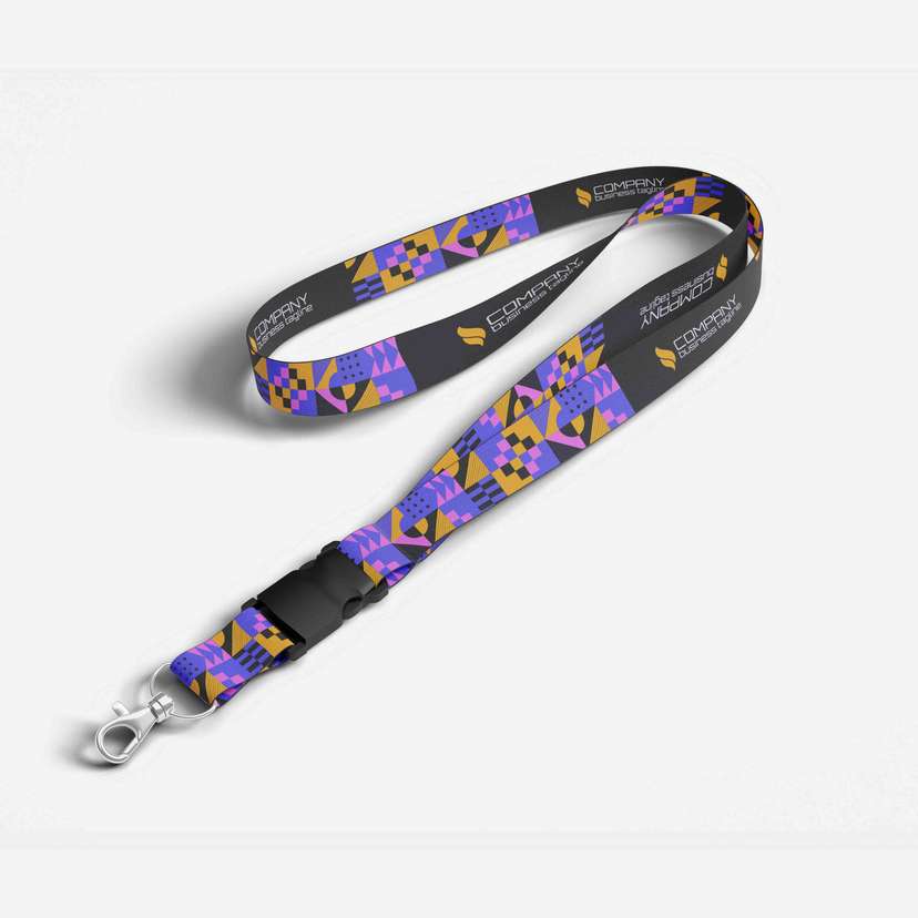 Lanyard GeoVibe Edition – Urban Pop Style untuk Profesional Kreatif 001 🧷✨ - Image 1