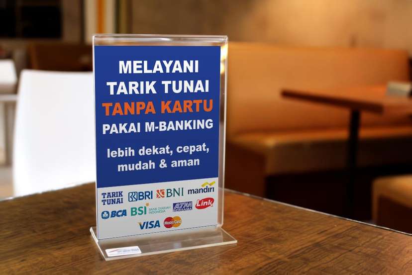 Desk Stand Pelayanan BRI Tarik Tunai - Image 1