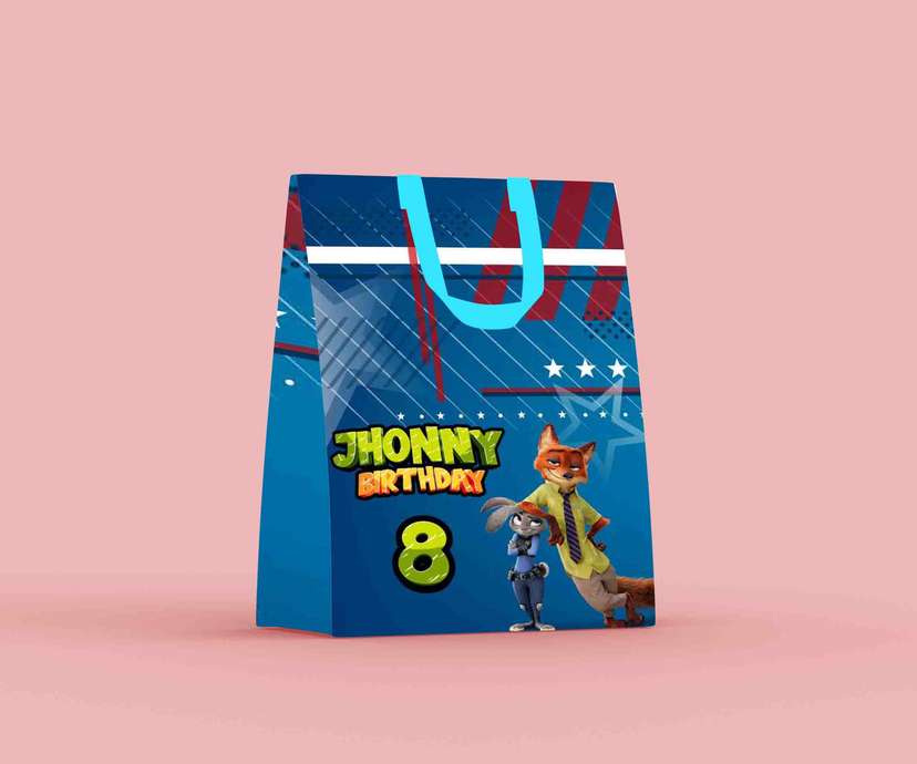 Paper Bag Ulang Tahun Zootopia - Image 1