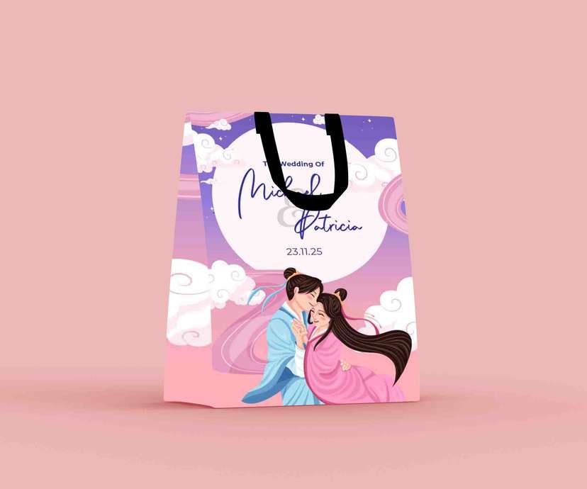 Paper Bag Wedding Couple - Image 1