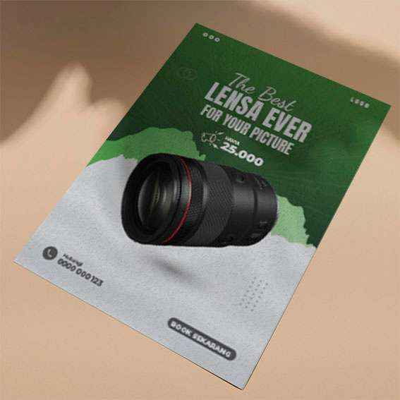 Promosi Lensa Kamera – Tema Hijau Abu - Image 1