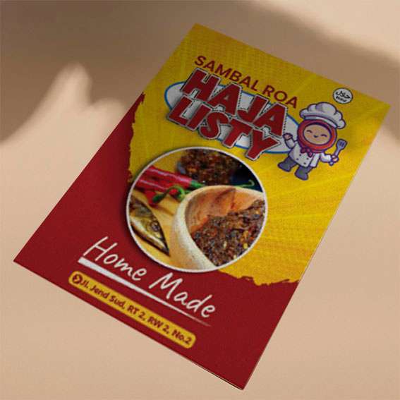 Flyer Sambal Roa Homemade – Tema Kuning Merah - Image 1