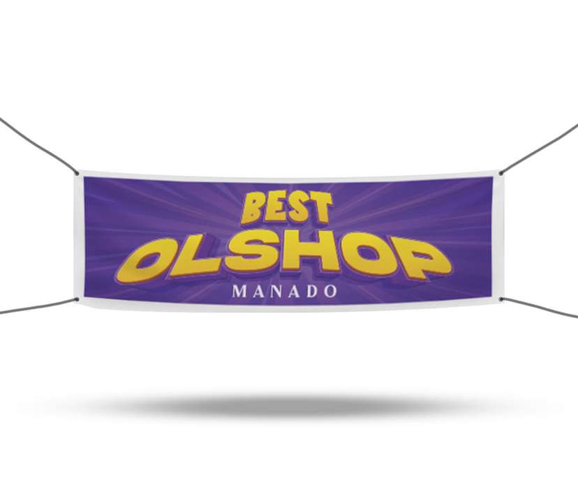 Banner Best Olshop Manado – Tema Ungu Elegan - Image 1