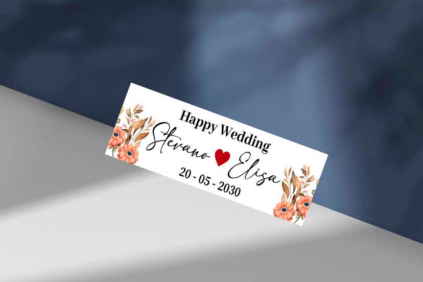 Wedding Plat Gradasi Biru Elegan - Image 1