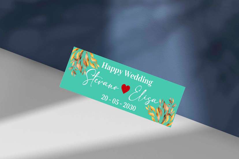 Wedding Plat Floral Emas Klasik - Image 1