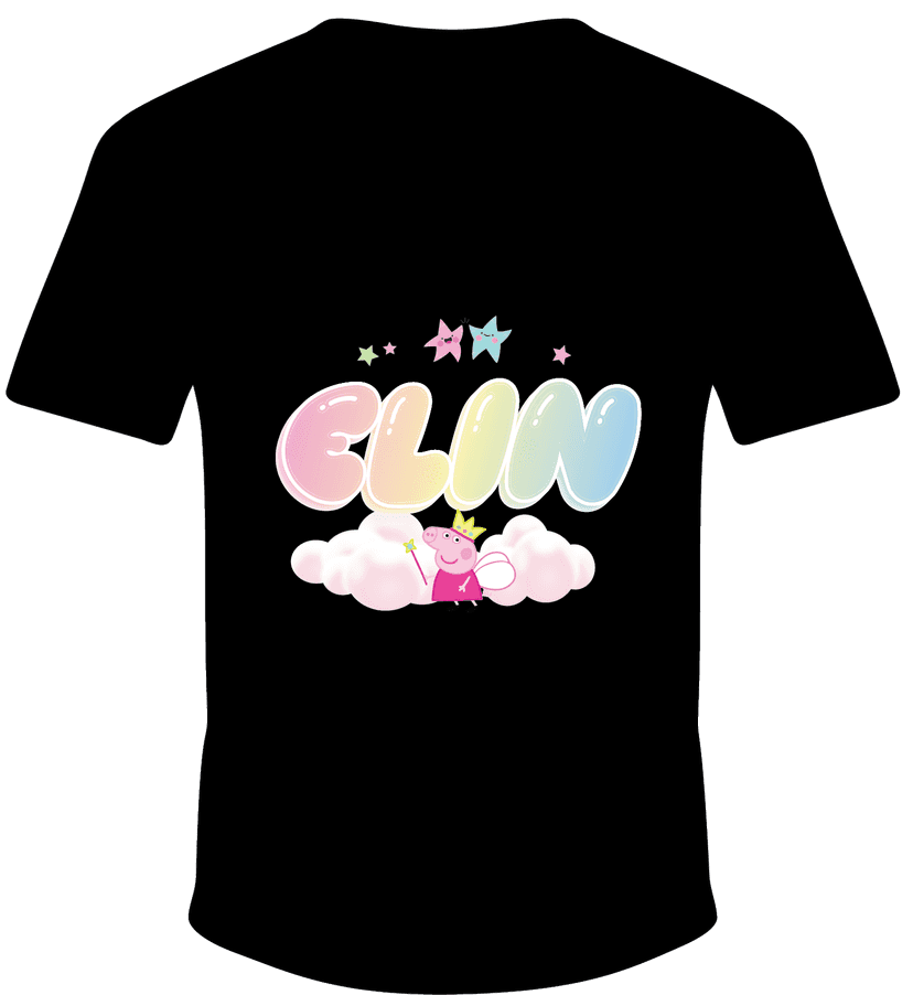 Kaos Anak Birthday Tema Fairy Rainbow Pastel - Image 1