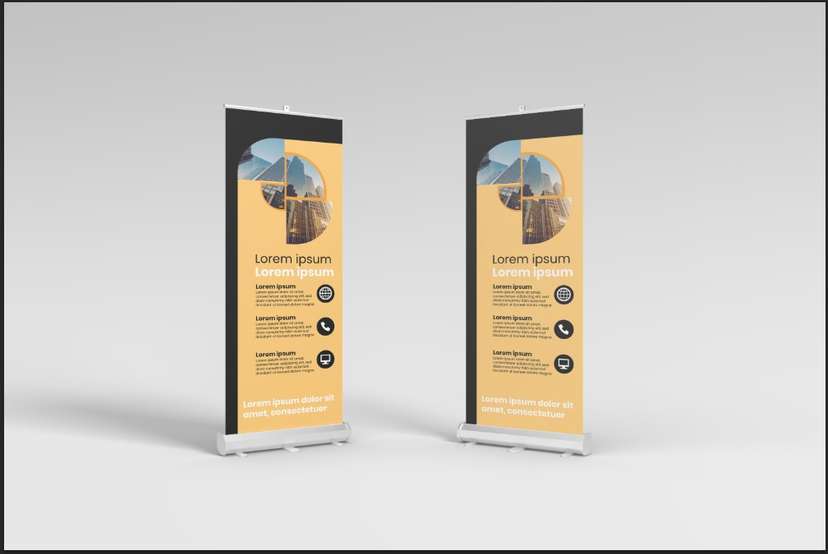 Desain Banner Profesional Gedung Kantor Modern - Image 1