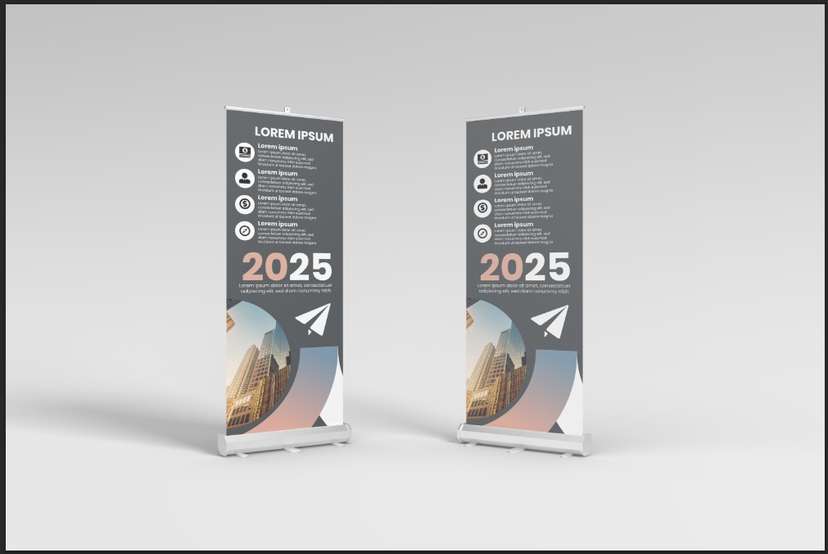 Banner Bisnis 2025 dengan Gaya Modern dan Visi Masa Depan - Image 1