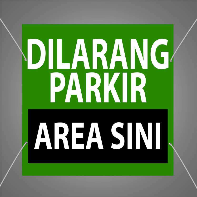  Baliho Dilarang Parkir Area Tegas dan Jelas - Image 1