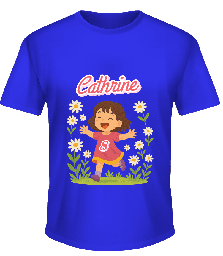 Kaos Ulang Tahun Anak Ceria di Taman Daisy - Image 1