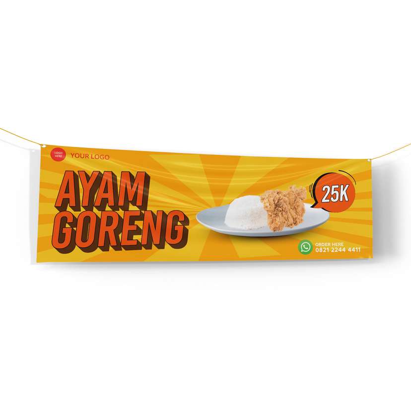 Banner Makanan Ayam Goreng Ceria Harga Bersahabat - Image 1