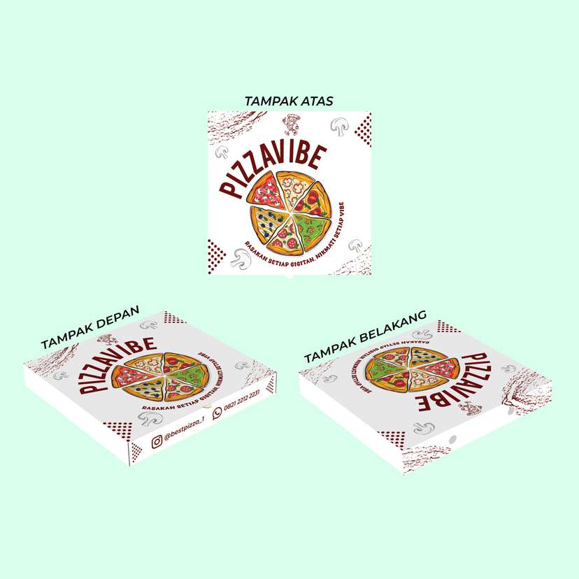 Paper Box Pizza Pizzavibe Rasakan Setiap Gigitan, Nikmati Setiap Vibe - Image 1