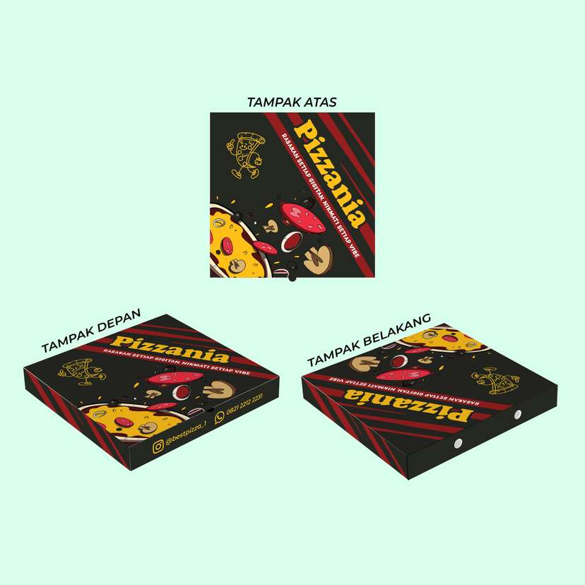 Paper Box Pizza Pizzania Gigitan Seru dalam Setiap Vibe - Image 1