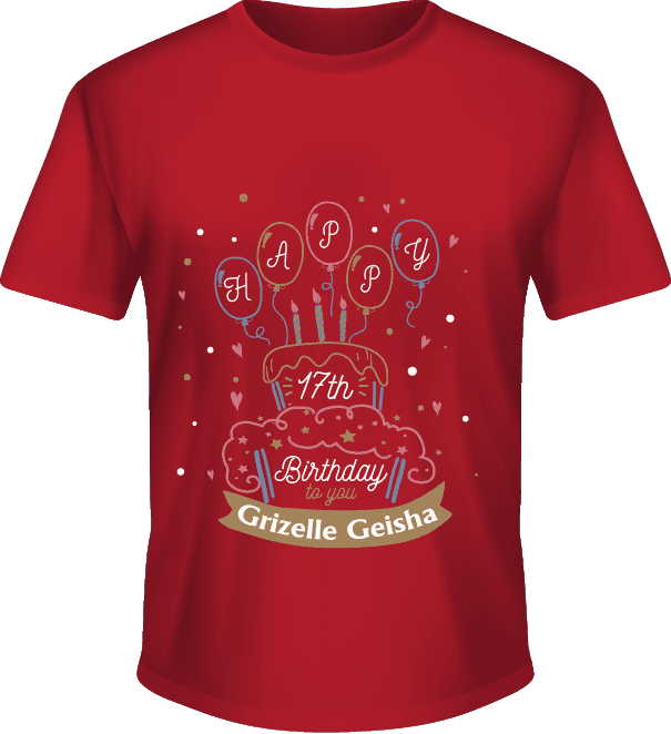 Kaos Ulang Tahun Remaja Elegan - Image 1