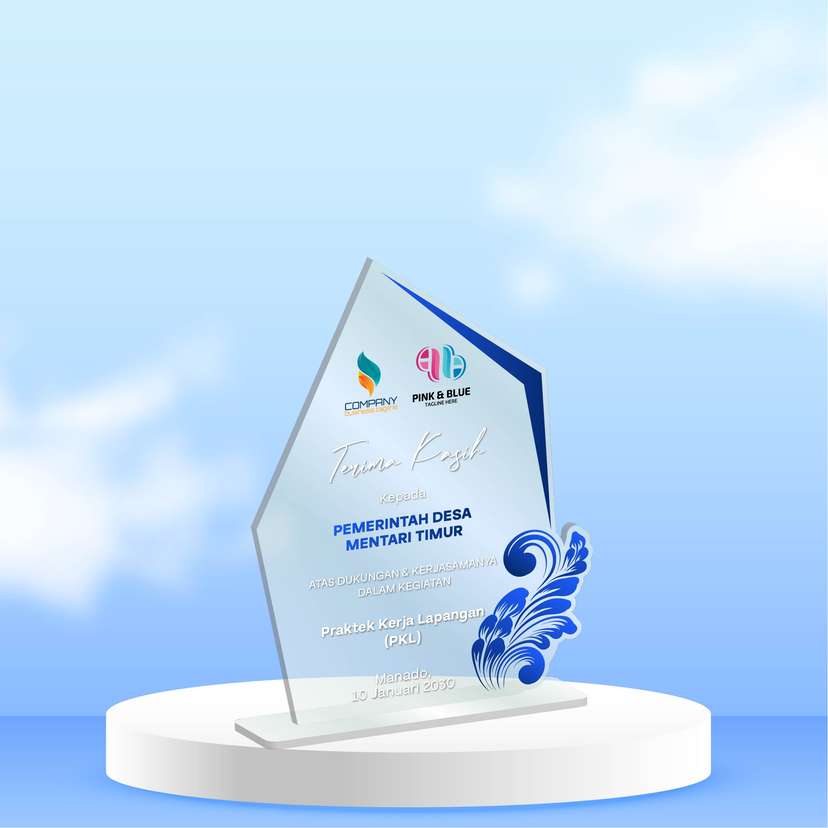 Plakat Akrilik Terima Kasih Praktek Kerja Lapangan (PKL) - Image 1