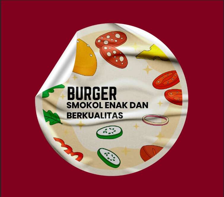 Sticker Burger Smokol – Enak, Berkualitas, dan Penuh Warna - Image 1