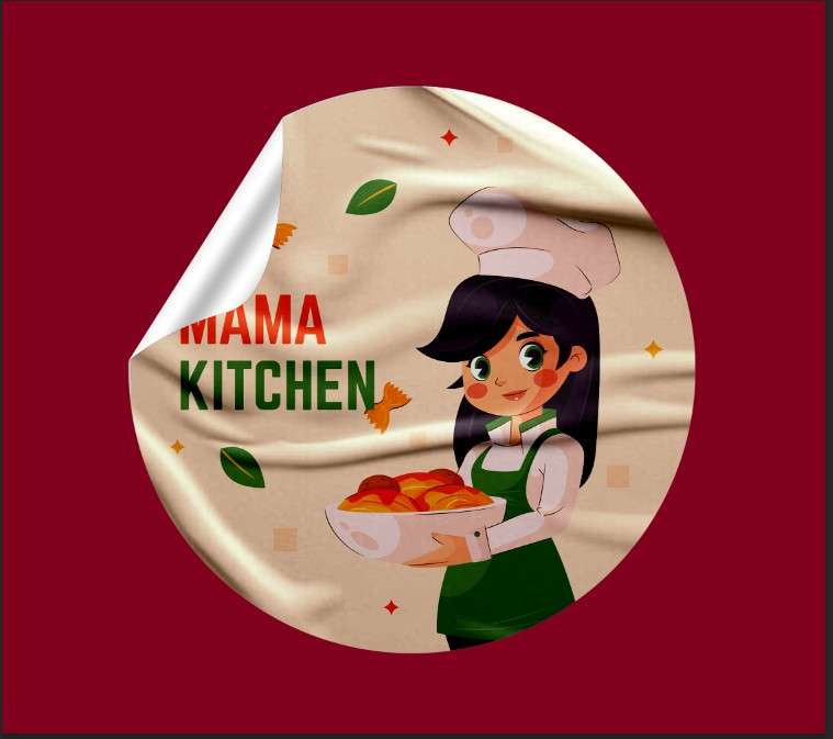 Sticker Mama Kitchen – Branding Ceria untuk Usaha Masakan Rumahan - Image 1