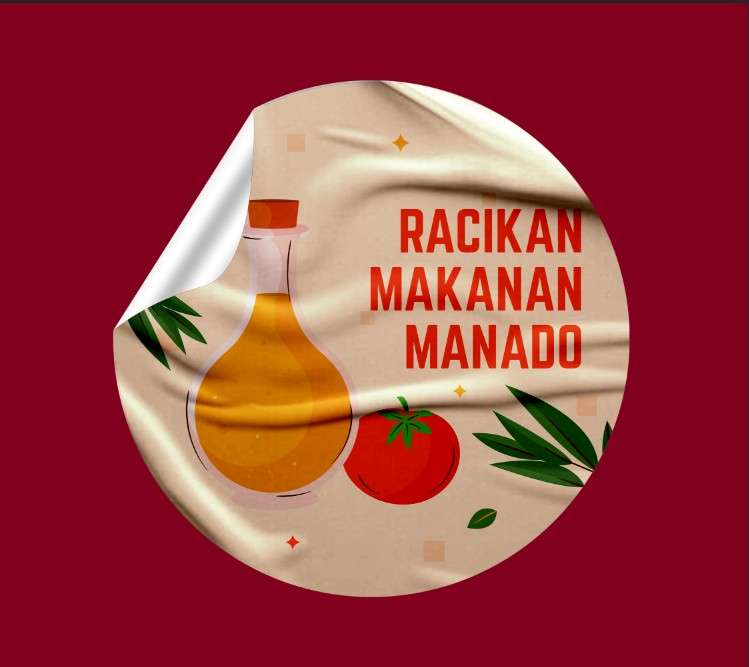 Sticker Racikan Makanan Manado – Cita Rasa Otentik dari Bumbu Pilihan - Image 1
