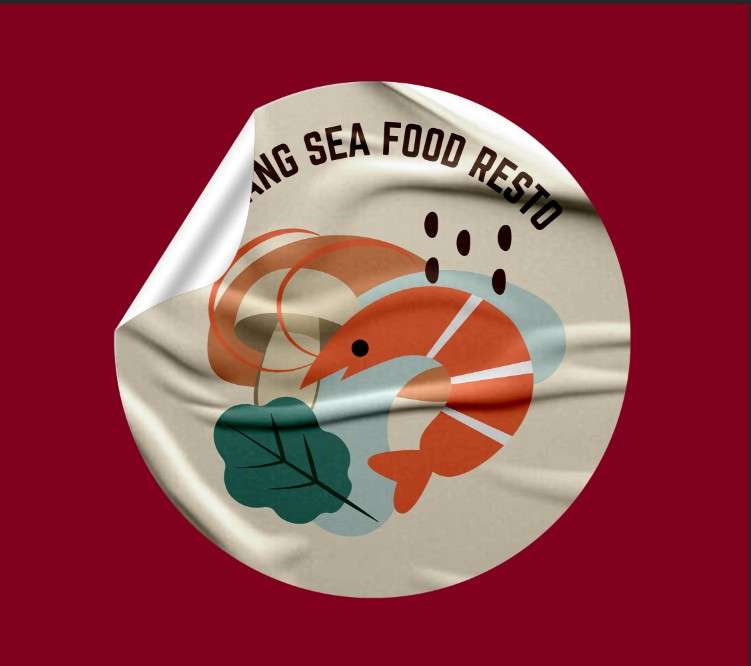 Sticker Wenang Sea Food Resto – Identitas Segar untuk Resto Laut Khas - Image 1