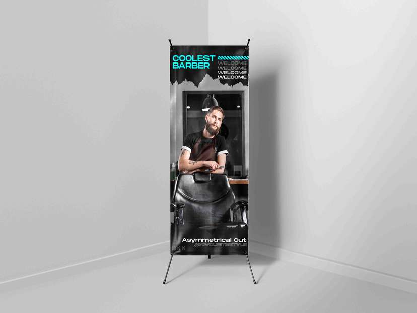 X-Banner Barbershop Keren - Image 1