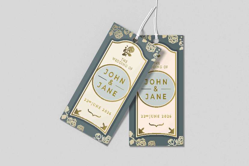 Hang Tag Wedding Klasik Elegan - Image 1