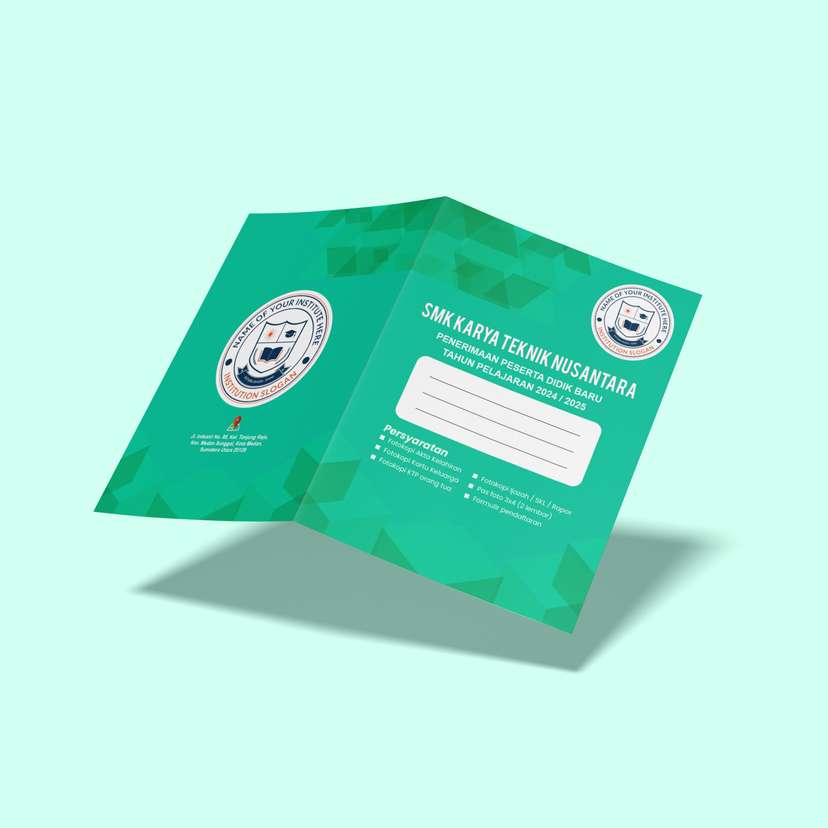 Map Folder Dengan Design Hijau dengan Aksen Hijau Tua - Image 1