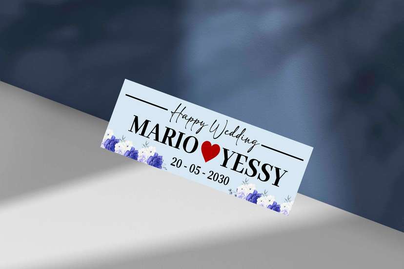 Wedding Plat Daun Teal Elegan - Image 1