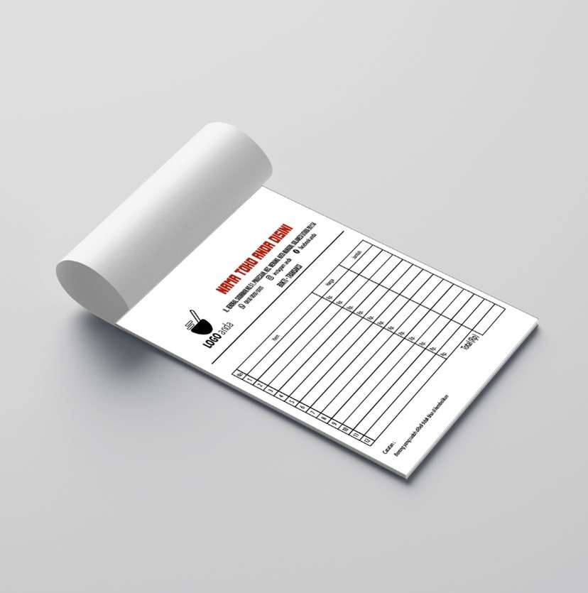 Desain Nota Makanan Minimalis – Cocok untuk Warung & Usaha Kuliner - Image 1