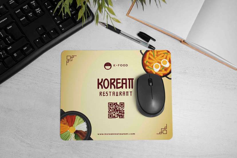 Mousepad Korean Restaurant Cita Rasa Korea di Meja Kerja Anda - Image 1
