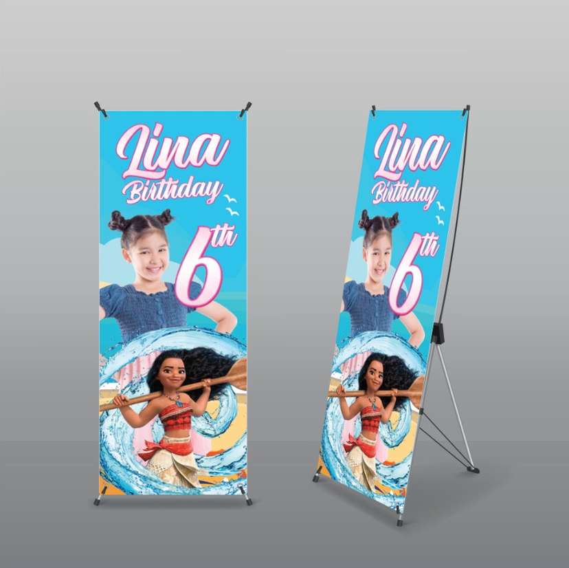 Standing Banner Karakter Ulang Tahun Anak - Image 1