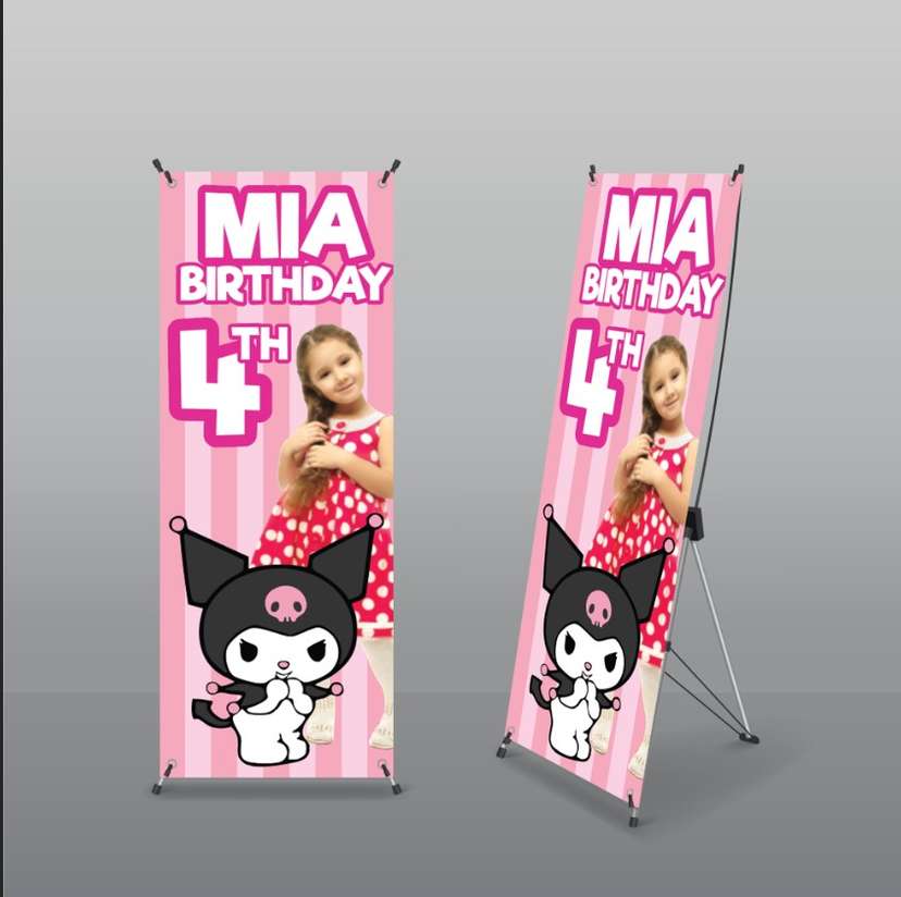 Standing Banner Karakter Ulang Tahun Anak - Image 1