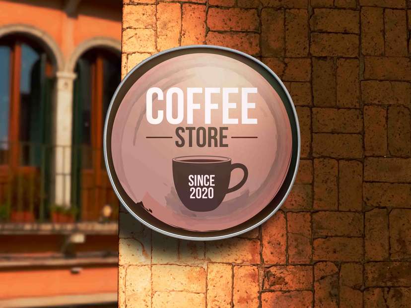 Neon Box Coffee Store Minimalis dengan Sentuhan Earth Tone - Image 1