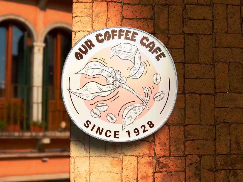 Neon Box Our Coffee Cafe Bergaya Vintage Natural  - Image 1