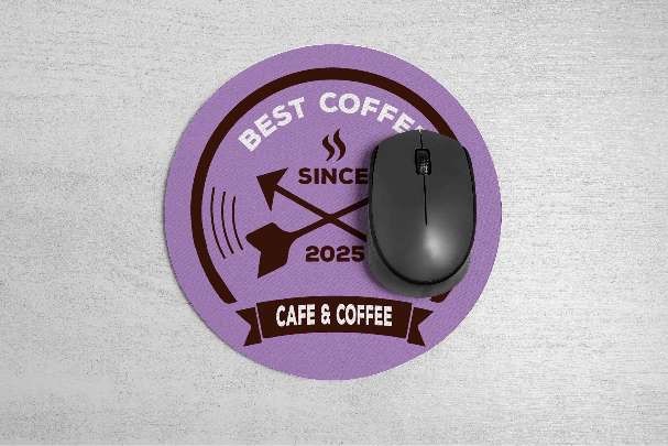 Mousepad Bulat Café & Coffee - Image 1