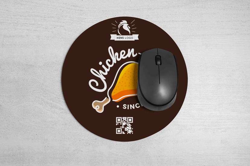 Mousepad Bulat Chicken Logo - Image 1