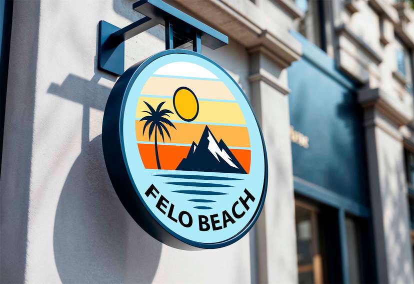 Neon Box  Ilustrasi Sunset Tropis dengan Sentuhan Elegan - Image 1