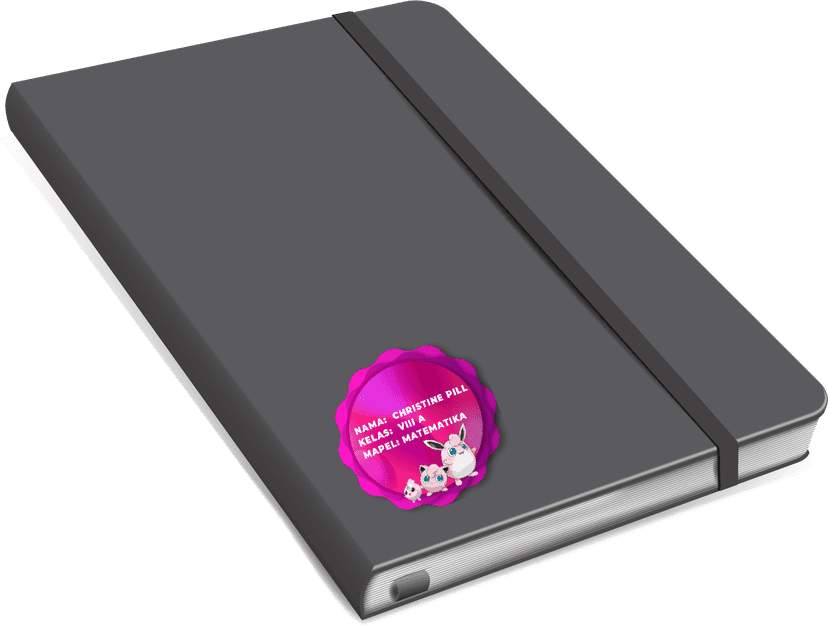 Stiker Nama Anak Tema Pokemon Jigglypuff Pink - Image 1