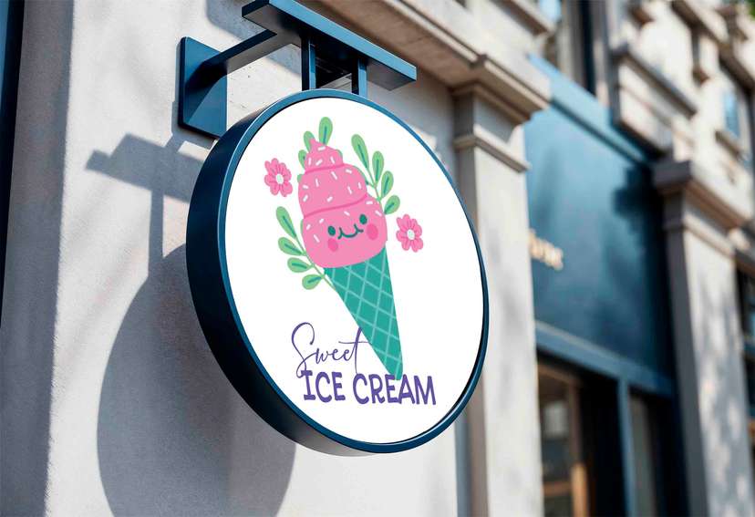 Neon Box Sweet Ice Cream Nuansa Ceria dan Elegan - Image 1