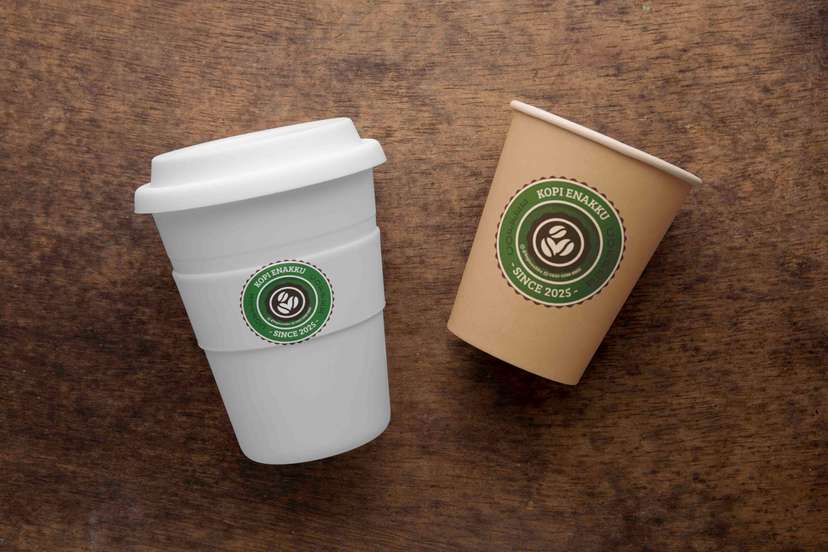 Stiker Logo Nuansa Hijau Natural & Otentik - Image 1