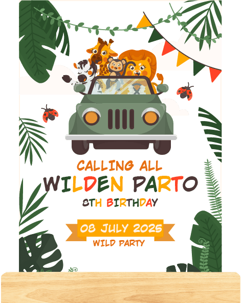 Dream LED Ulang Tahun Anak Laki-Laki Tema Safari Jungle Party - Image 1